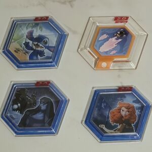 Disney Infinity 2.0 Power Disc Pack - Stitch Merida Ronan Klyn Black Panther